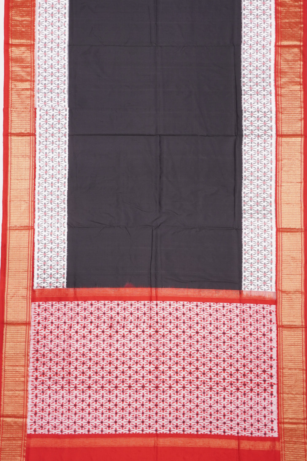 Pochampally Silk Ikat Black Saree