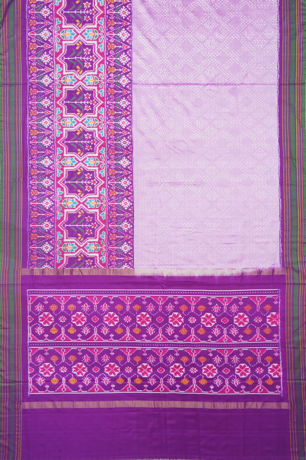 Pochampally Silk Ikat Lavender Saree