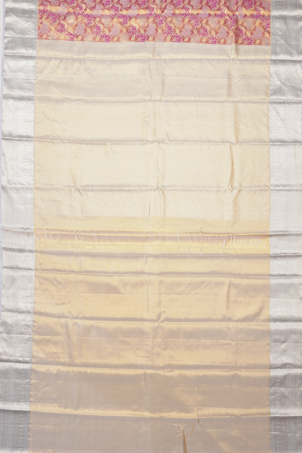 Taranga Kanchi Silk Tissue Brocade Pink Saree
