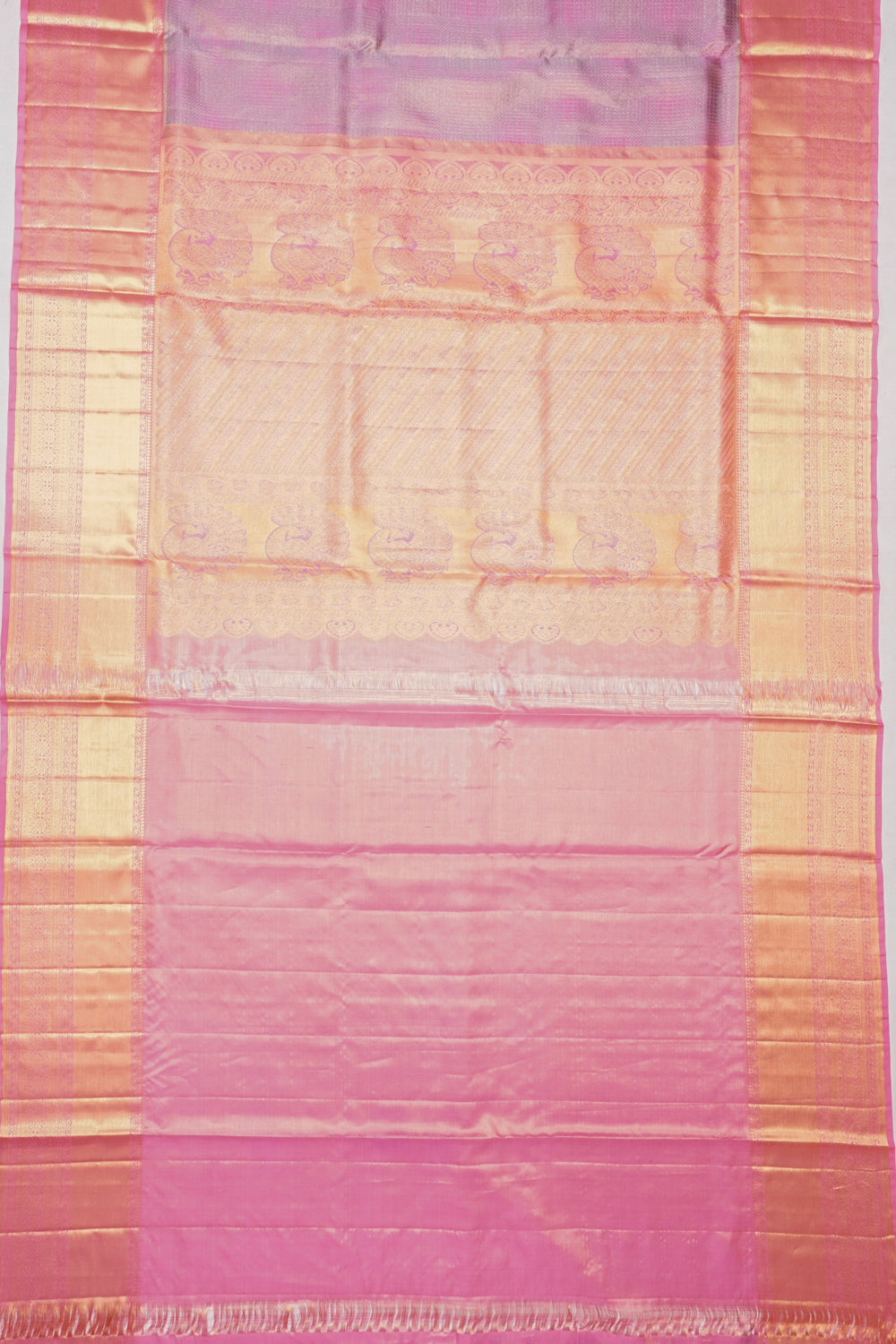 Taranga Kanchi Silk Tissue Brocade Lavender Saree