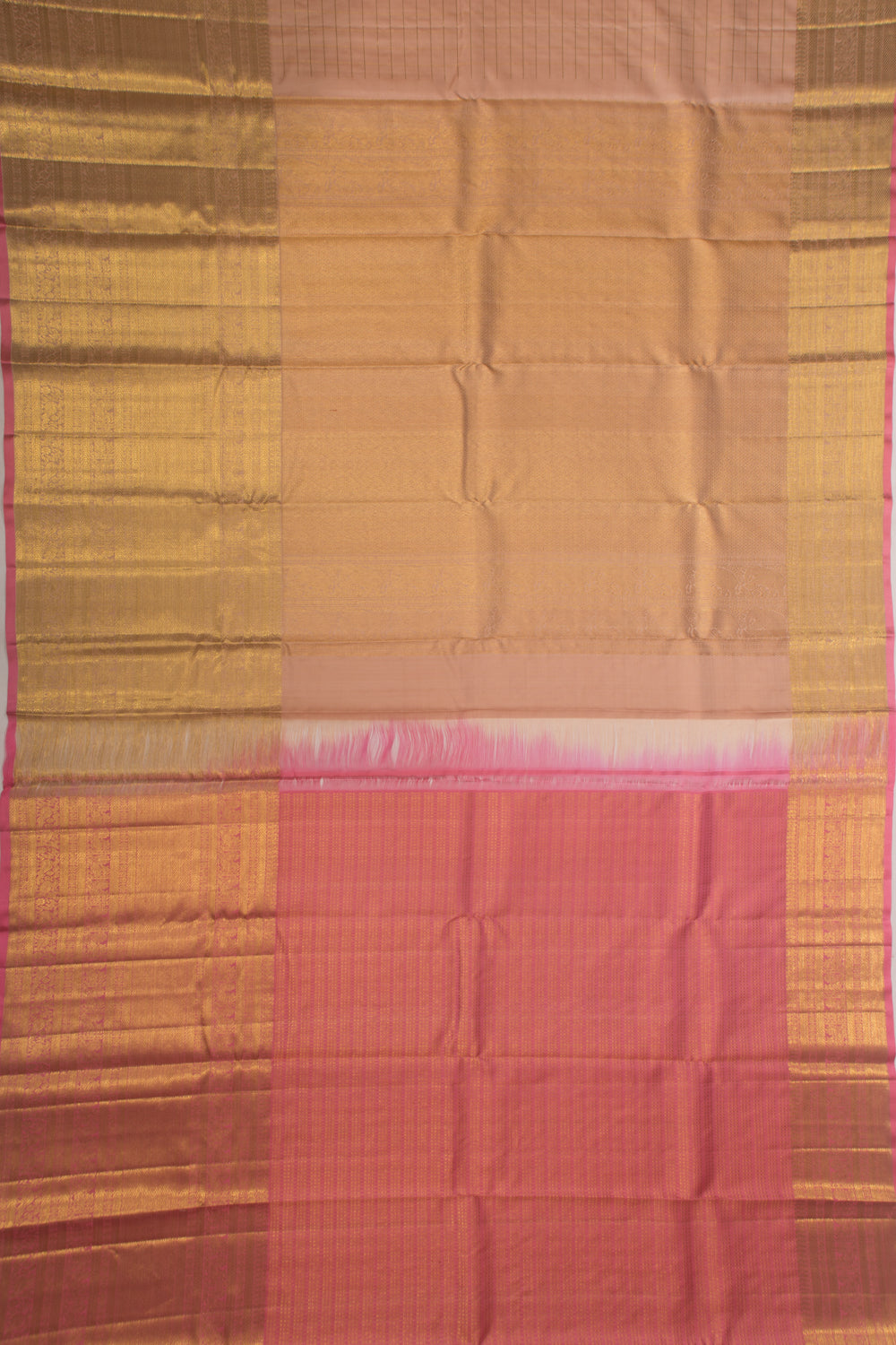 Kanchipuram Silk Checks Snuff Saree