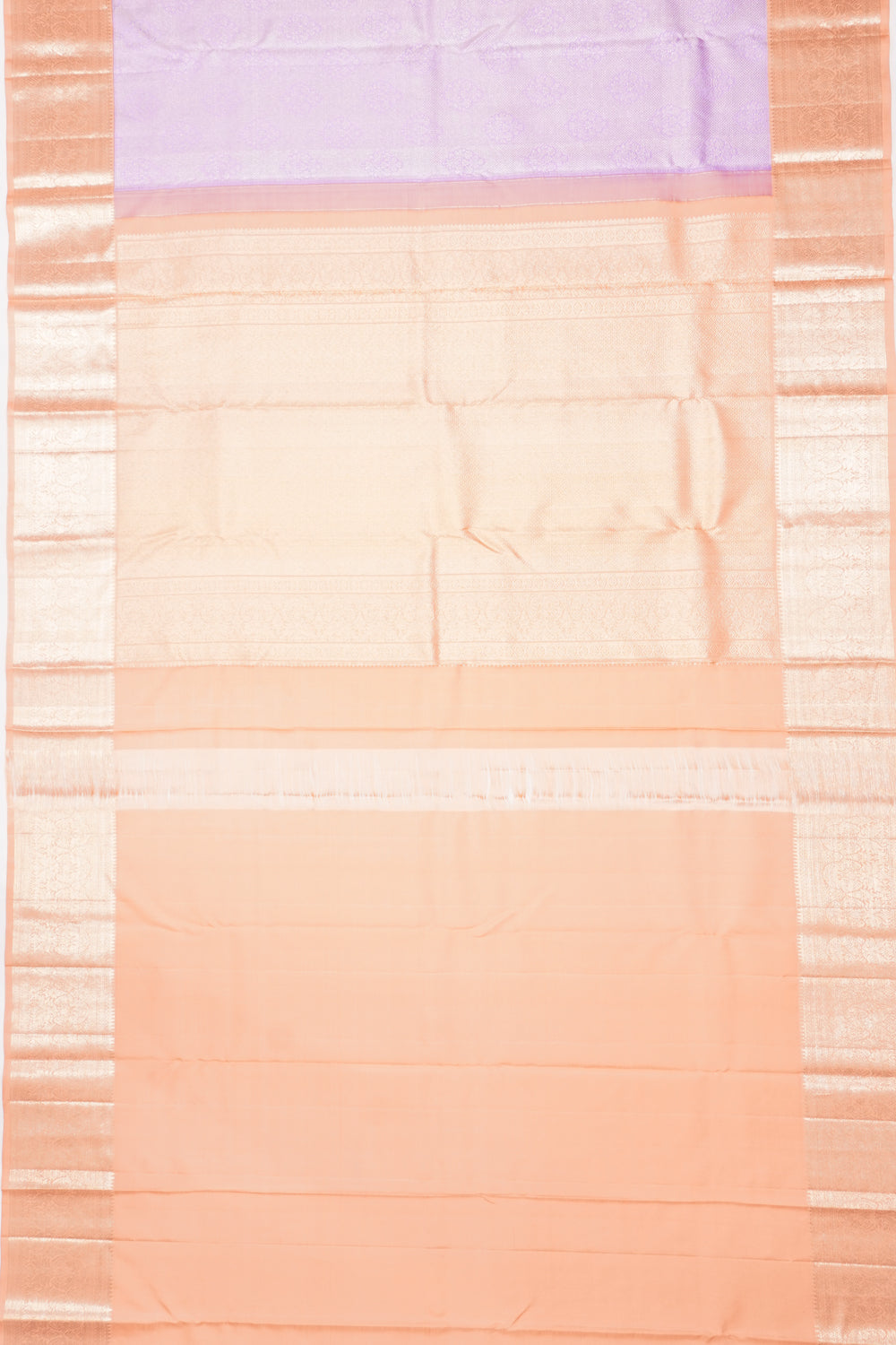 Kanchipuram Silk Brocade Brocade Lavender Saree