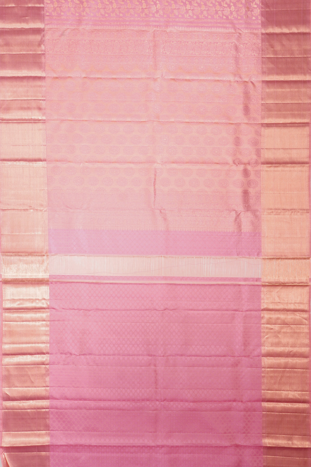 Taranga Kanchi Silk Brocade Pastel Pink Saree