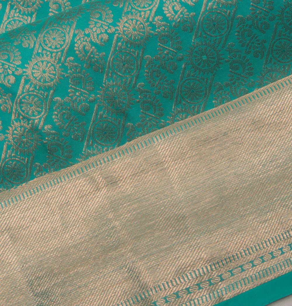 Taranga Kanchi Silk Teal Blue Saree