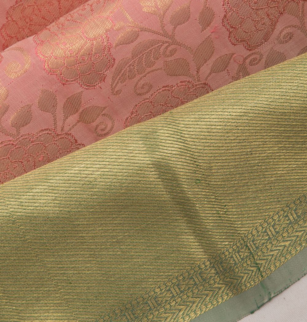 Taranga Kanchi Silk Brocade Baby Pink Saree