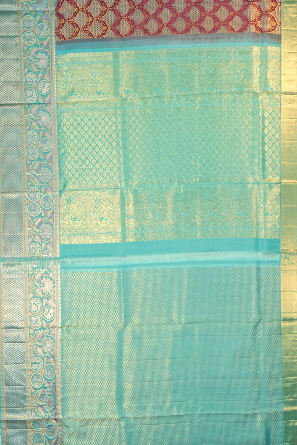 Taranga Kanchi Silk Brocade Purple Saree