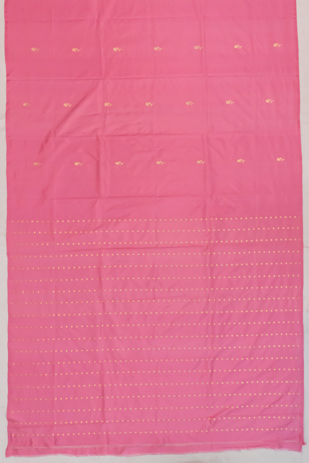 Banarasi Katan Silk Butta Pastel Pink Saree
