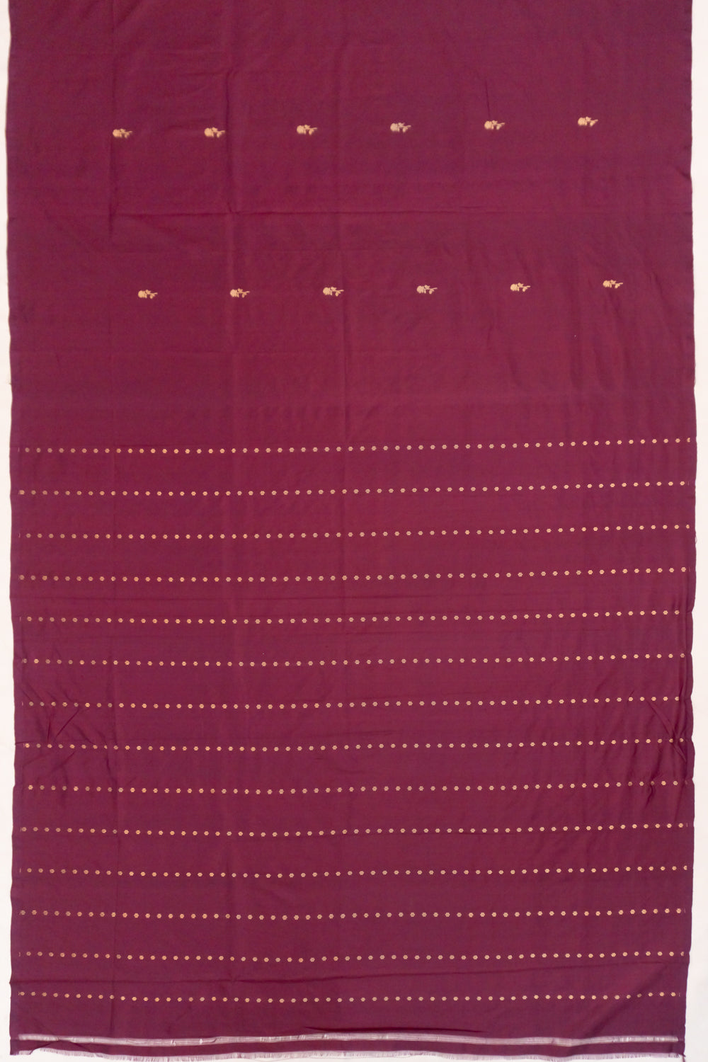 Banarasi Katan Silk Butta Maroon Saree