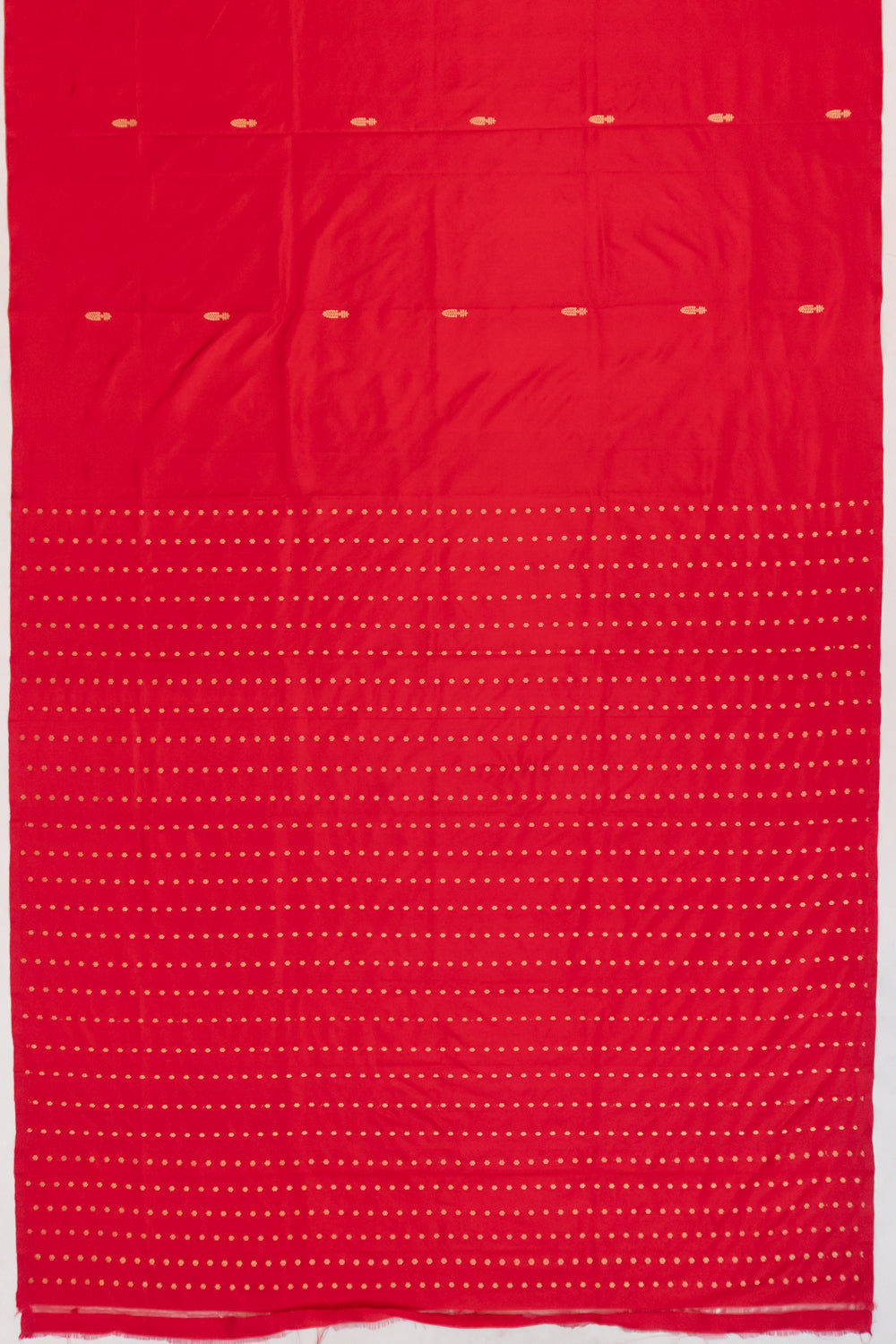 Banarasi Katan Silk Butta Red Saree