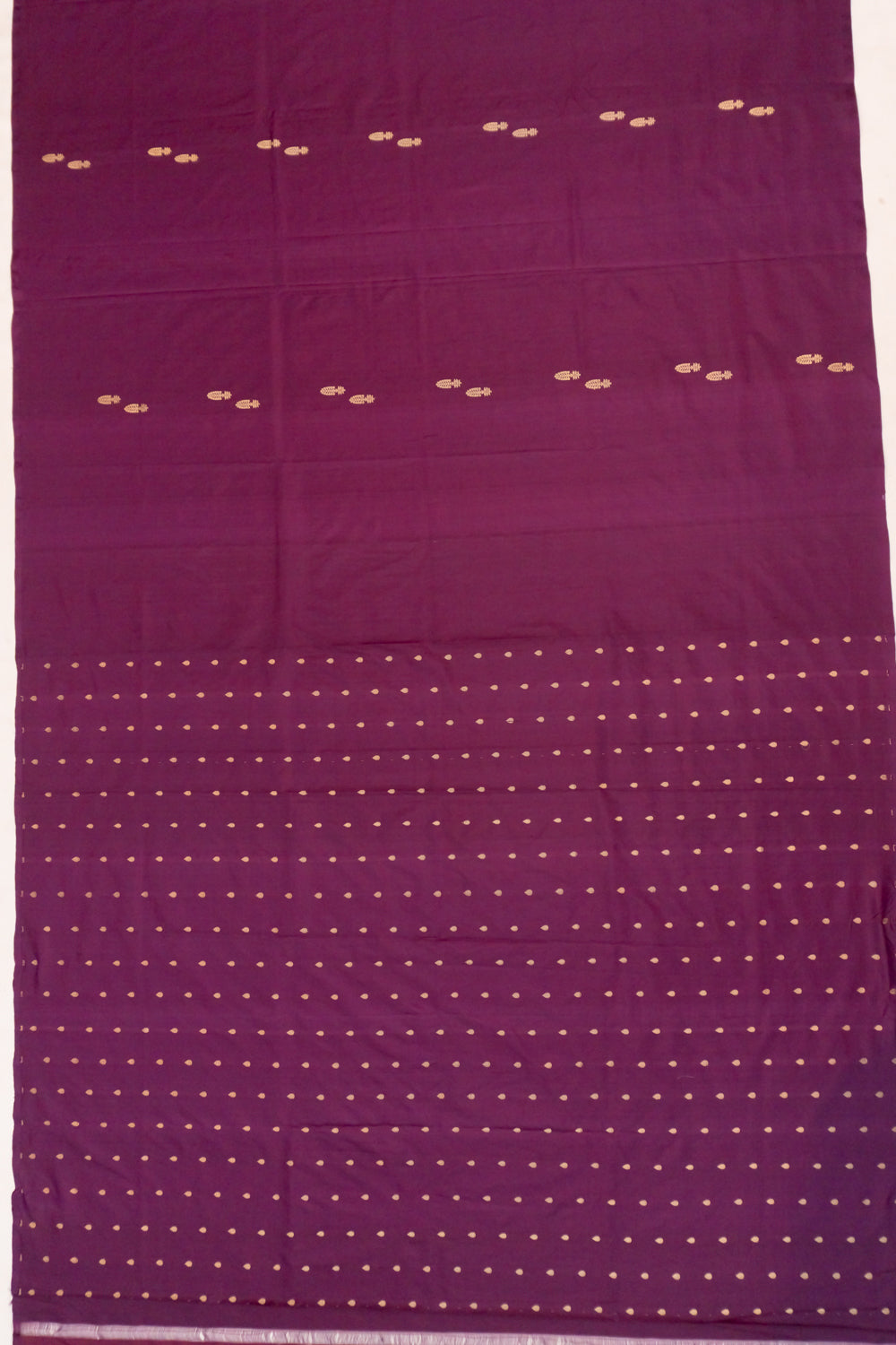 Banarasi Katan Silk Butta Deep Purple Saree