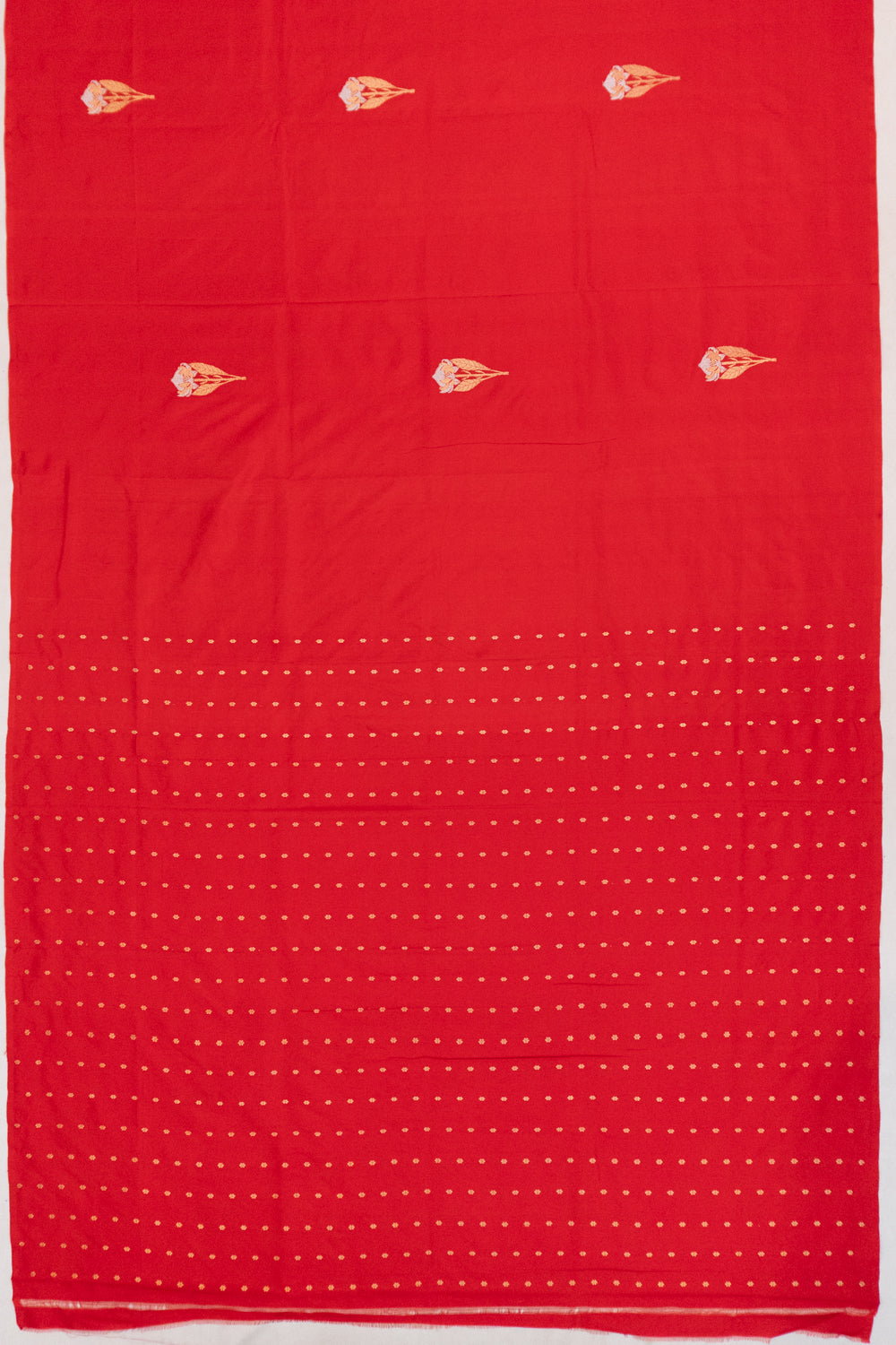 Banarasi Katan Silk Butta Red Saree