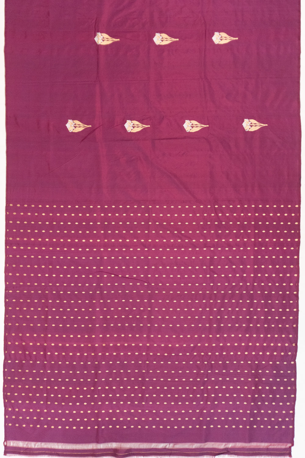Banarasi Katan Silk Butta Purple Saree