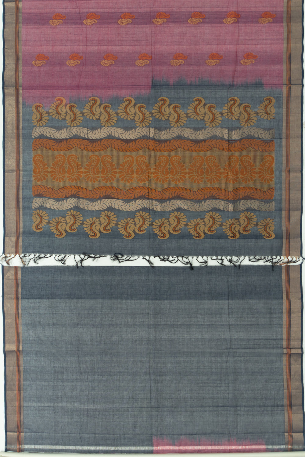 Chettinad Cotton Butta Purple Saree