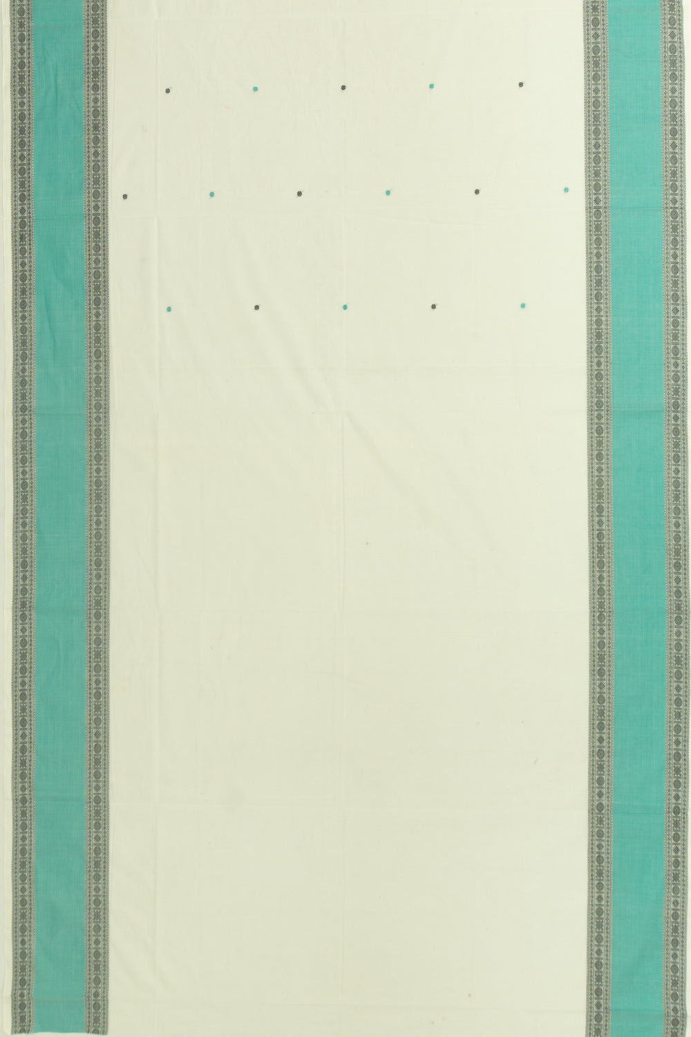 Chettinad Cotton Butta White Saree