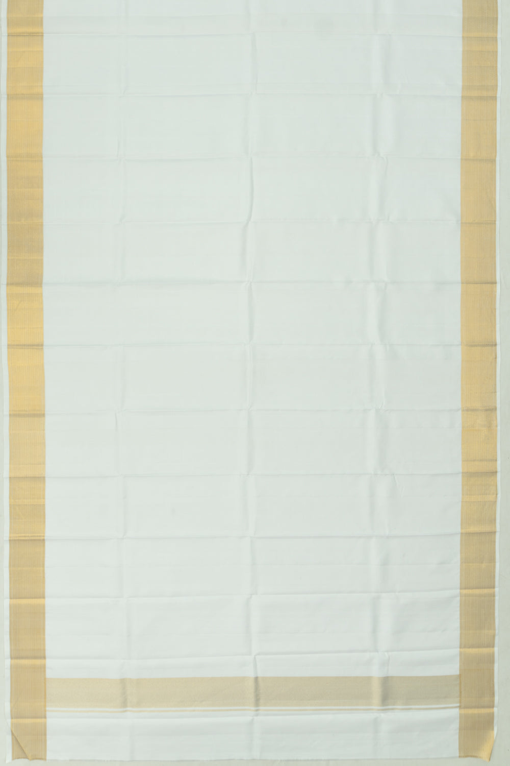 Kanchipuram Silk Plain White Dhoti And Kanduva