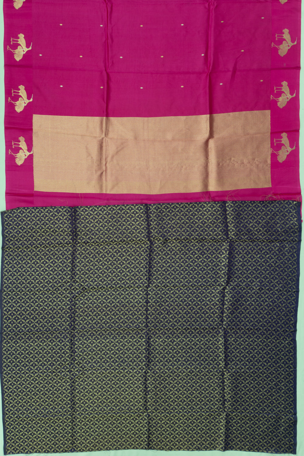 Banarasi Katan Silk Butta Pink Saree