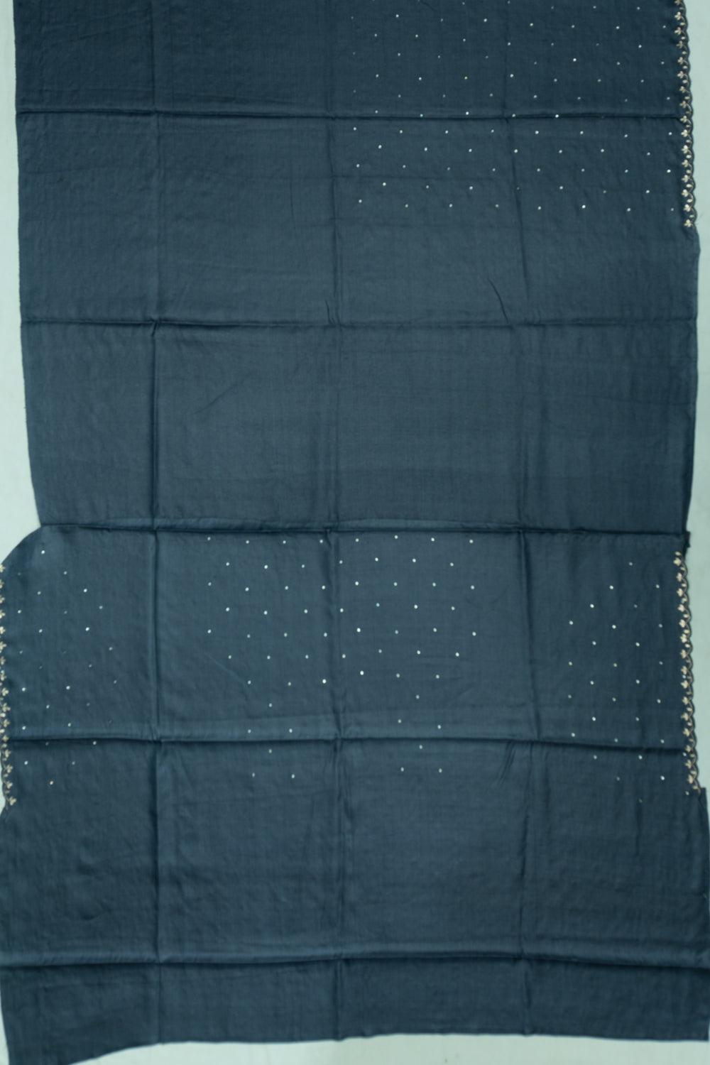 Tussar Butta Dark Blue Saree