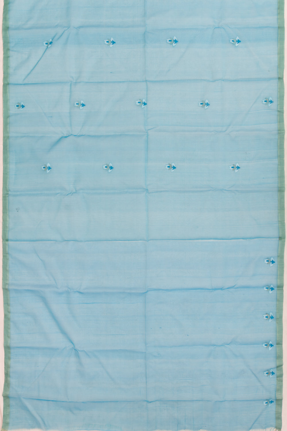 Dhakai Kora Organza Jamdani Butta Sky Blue Saree