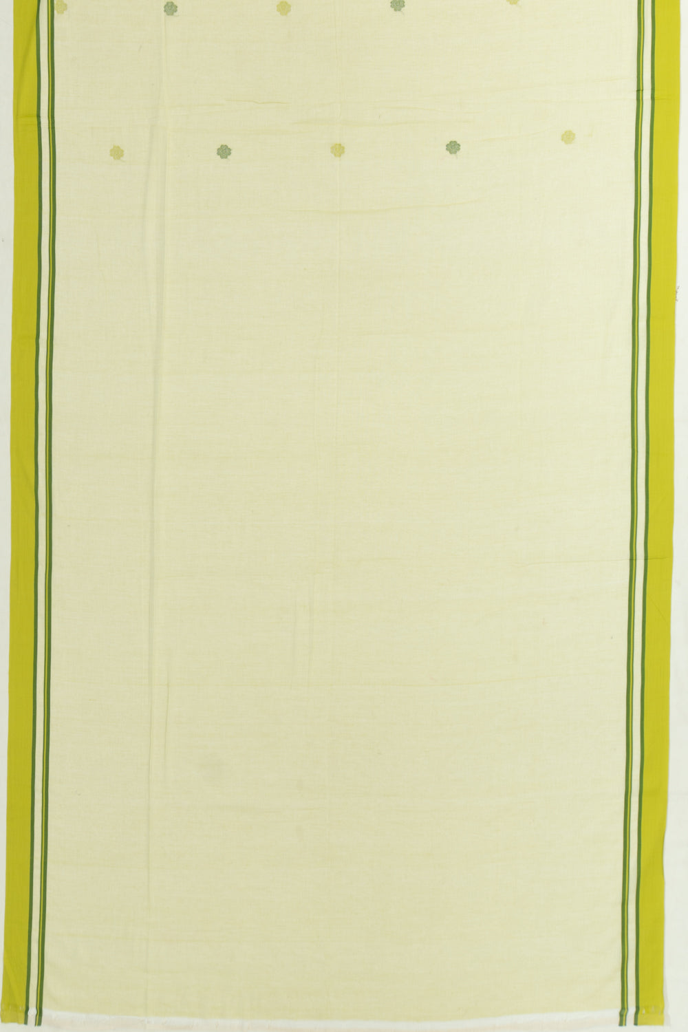 Phulia Cotton Butta Pastel Green Saree