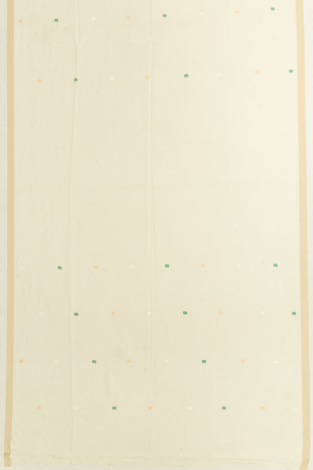 Phulia Cotton Butta Cream Saree