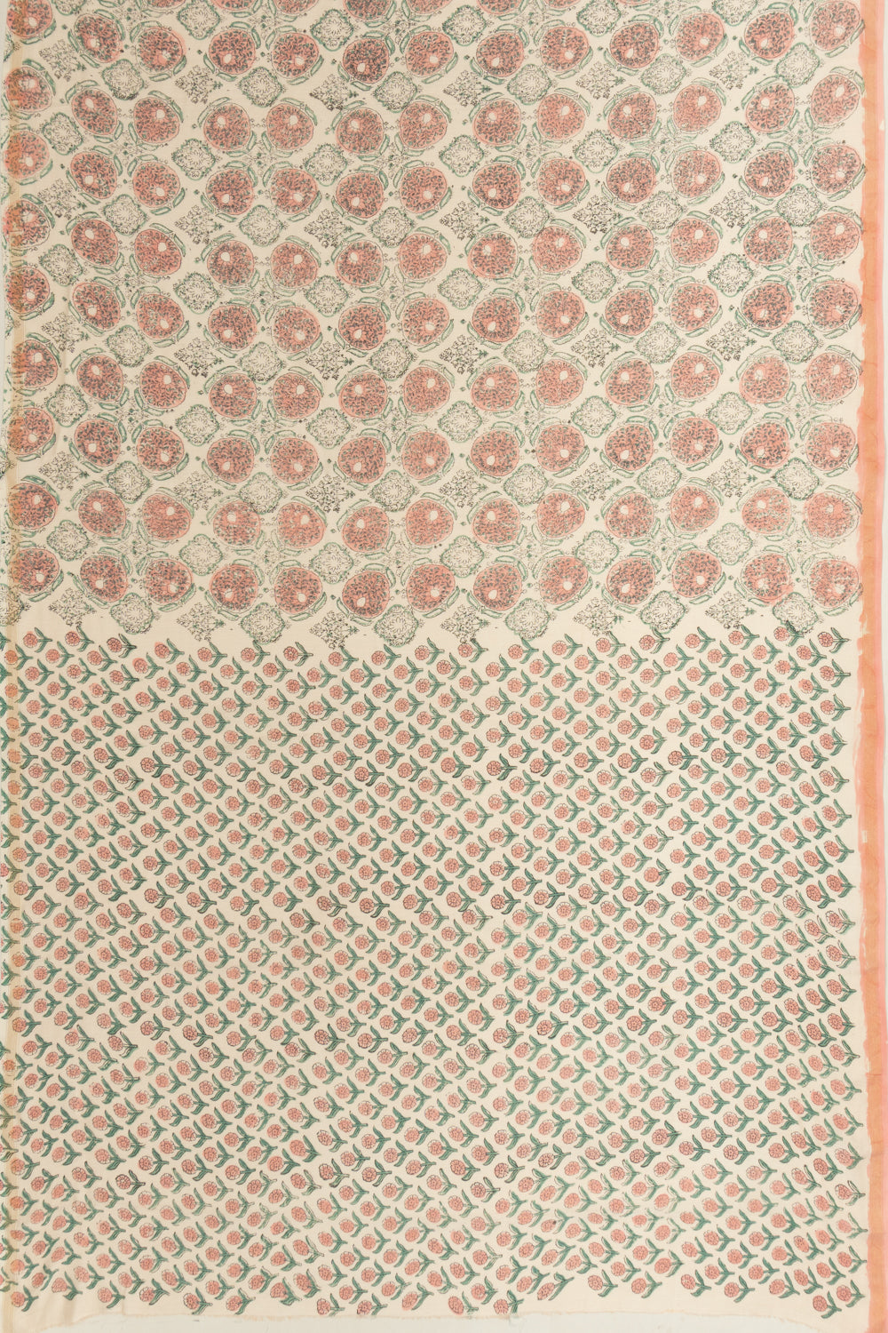 Chanderi Cotton Printed White Saree