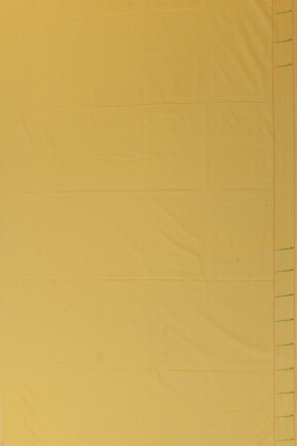 Paithani Cotton Butta Yellow Saree
