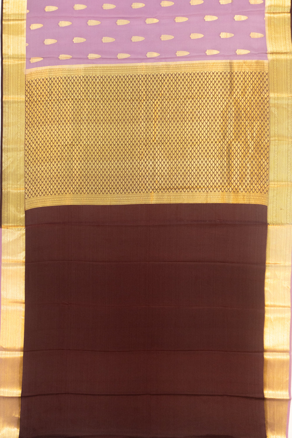 Pure Binny Silk Butta Lavender Saree