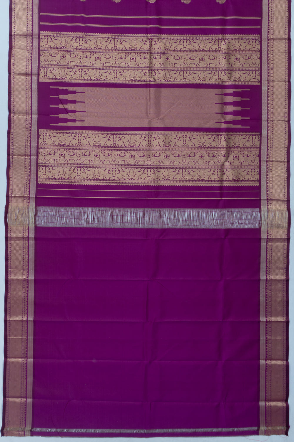 Kanchipuram Silk Butta Purple Saree