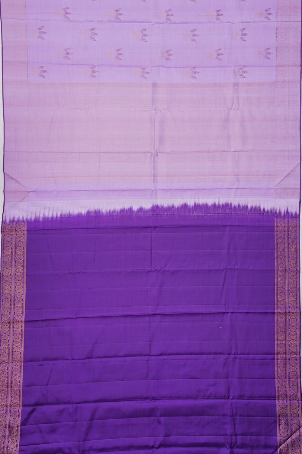 Kanchipuram Silk Butta Lavender Saree
