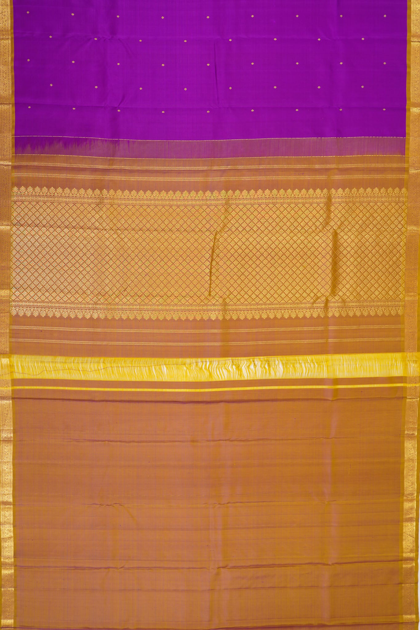Taranga Kanchi Silk Butta Violet Saree