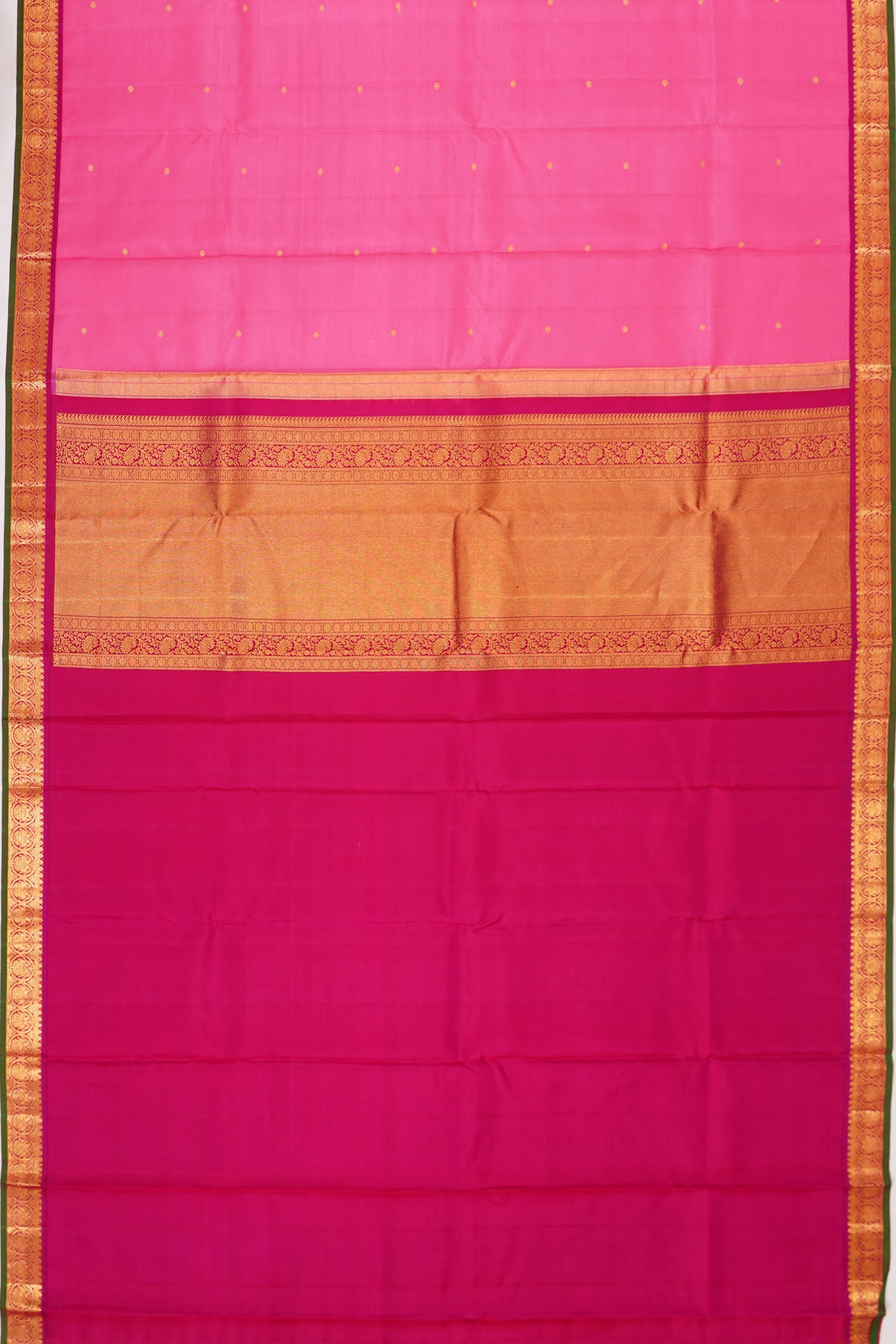 Taranga Kanchi Silk Butta Baby Pink Saree