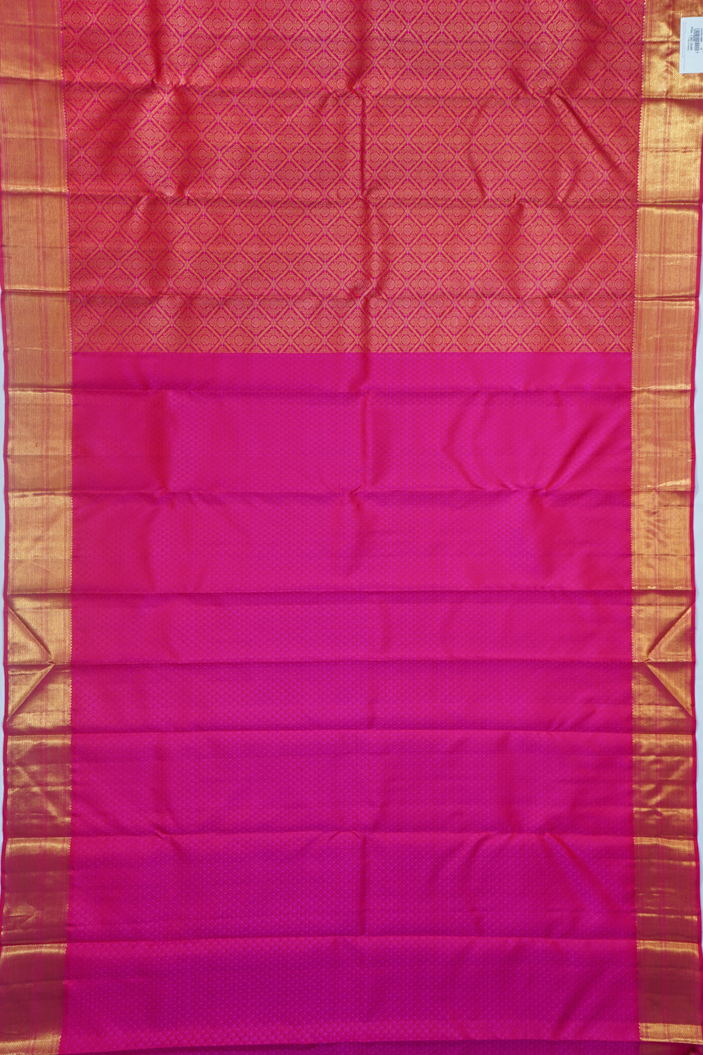 Kanchipuram Silk Brocade Pink Saree