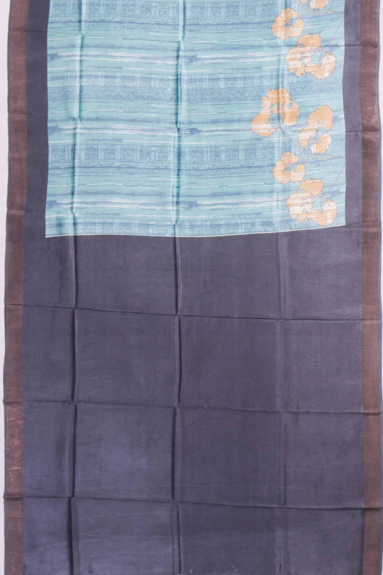 Kankatala Tussar Printed Pastel Blue Saree g2