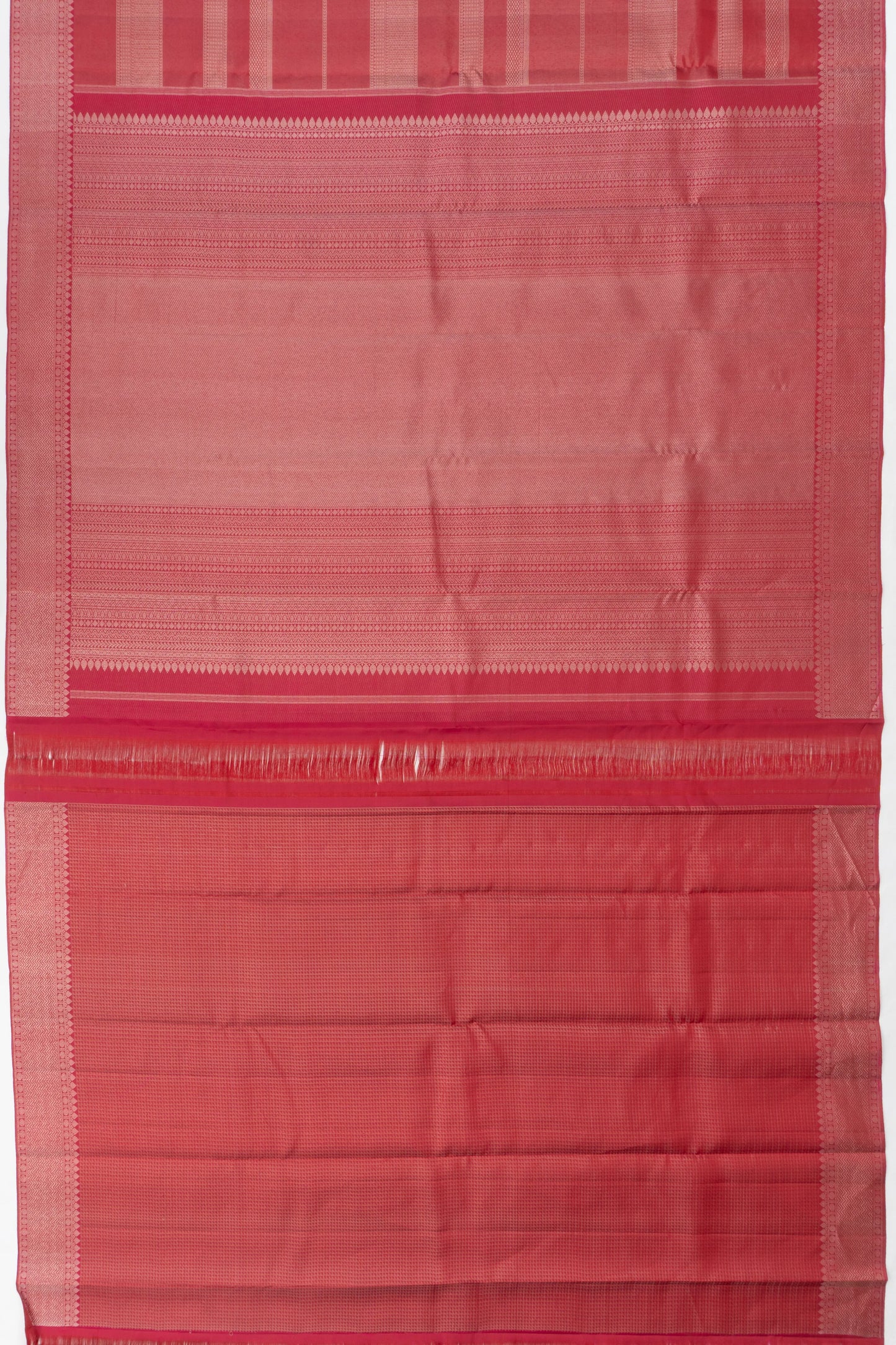 Antique Zari Kanchipuram Silk Brocade Maroon Saree
