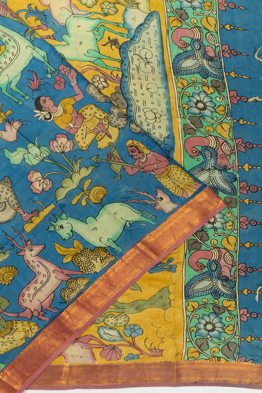 Multicolor - Natural Dyed Handpainted Kalamkari Bangle SO2 (Size - 2-8) 08 main image 1