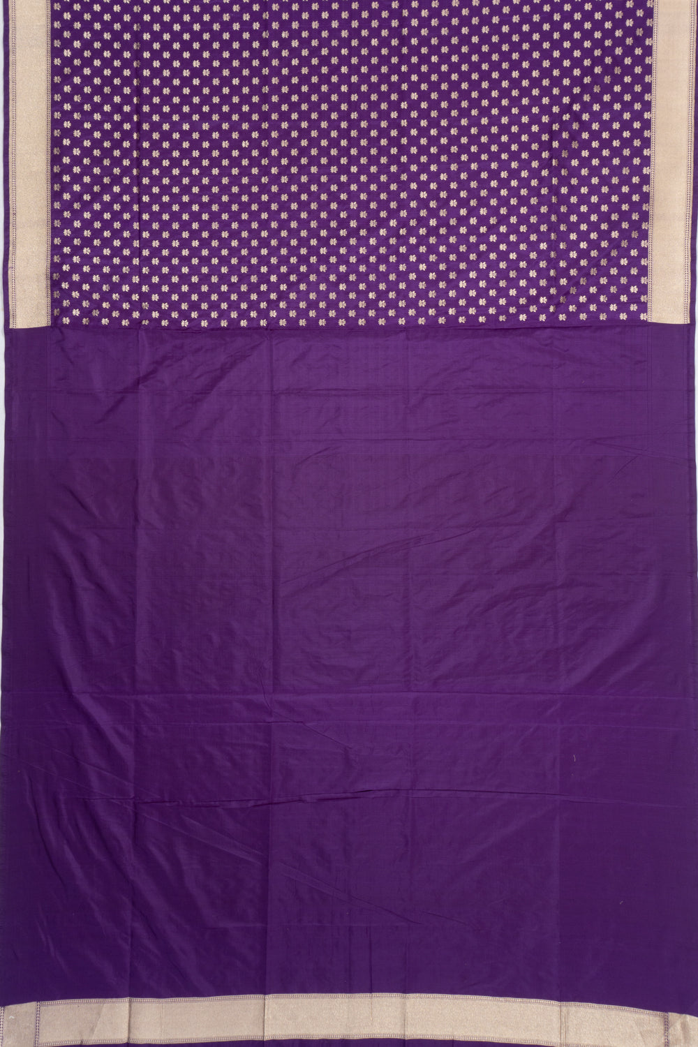 Banarasi Silk Brocade Purple Saree