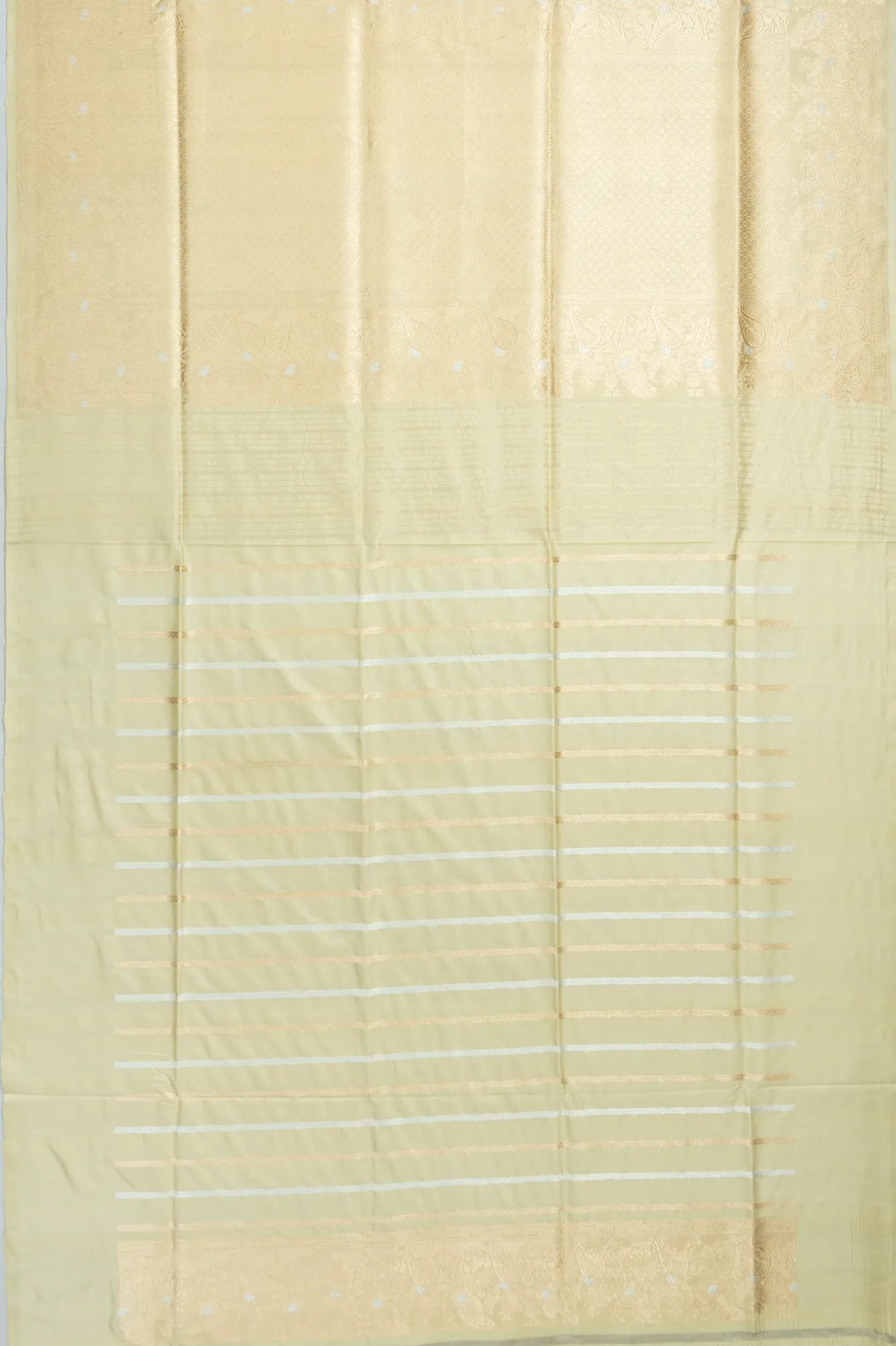 Banarasi Silk Jaal Rangkat Pista Green Saree