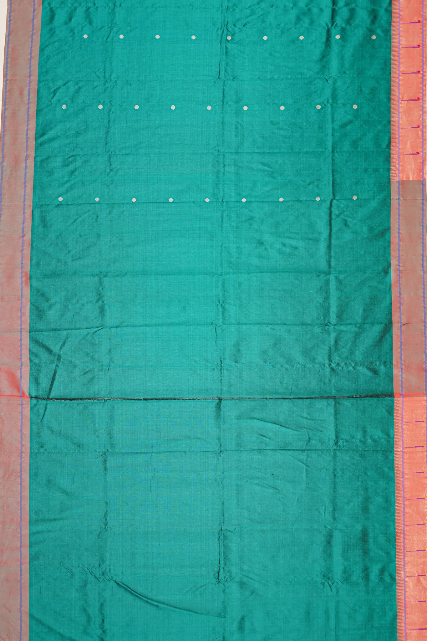 paithani-silk-butta-teal-green-saree-with-single-muniya-border-1215772060