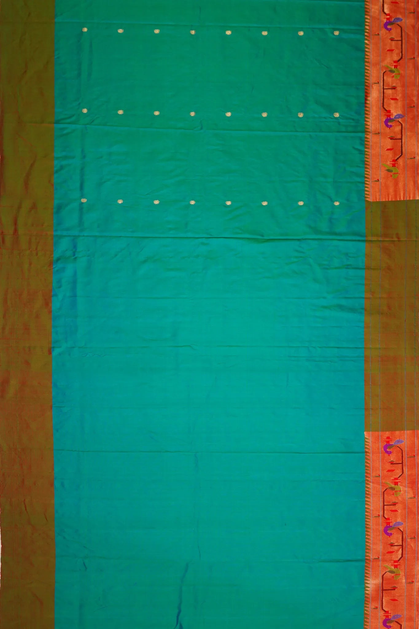 paithani-silk-butta-dual-tone-green-and-blue-saree-with-akruthi-border-1215772073