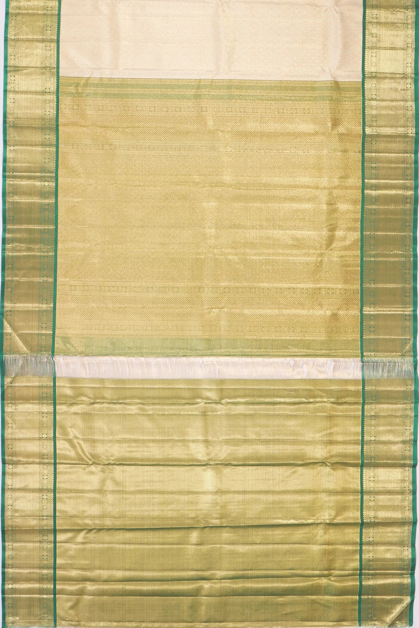 Kankatala Kanchipuram Silk Tissue Brocade Gold Saree g2