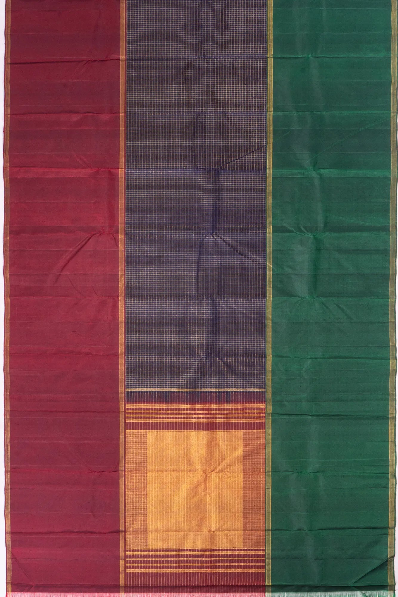 classic-kanchipuram-silk-half-n-half-dark-blue-saree-with-ganga-jamuna-border-1215825608