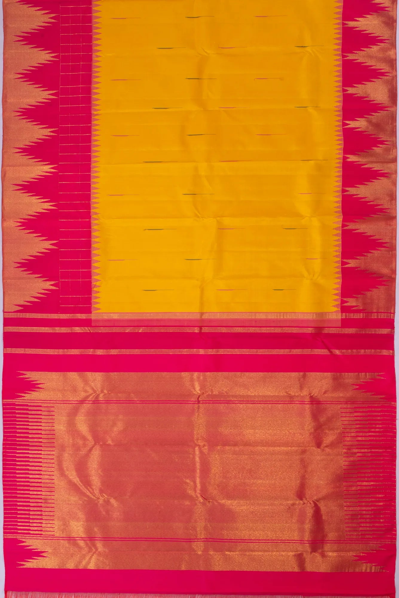 classic-kanchipuram-silk-butta-mustard-yellow-saree-with-temple-border-1215825619
