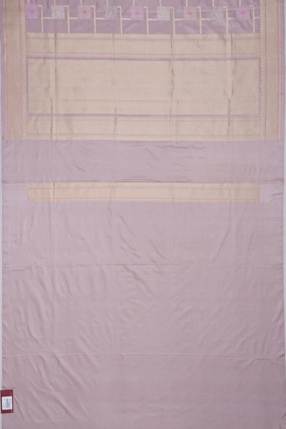 Banarasi Silk Geometrical Brocade Lilac Saree