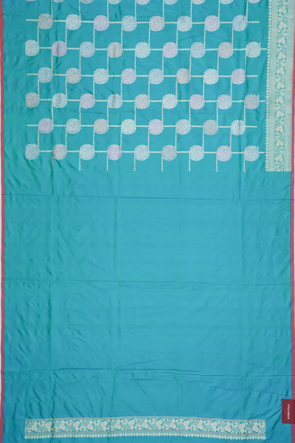 Banarasi Silk Geometrical Brocade Blue Saree