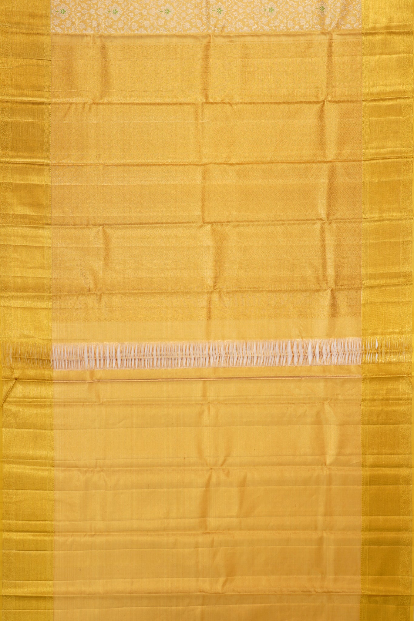 Kanchipuram Silk Tissue Brocade Gold Saree