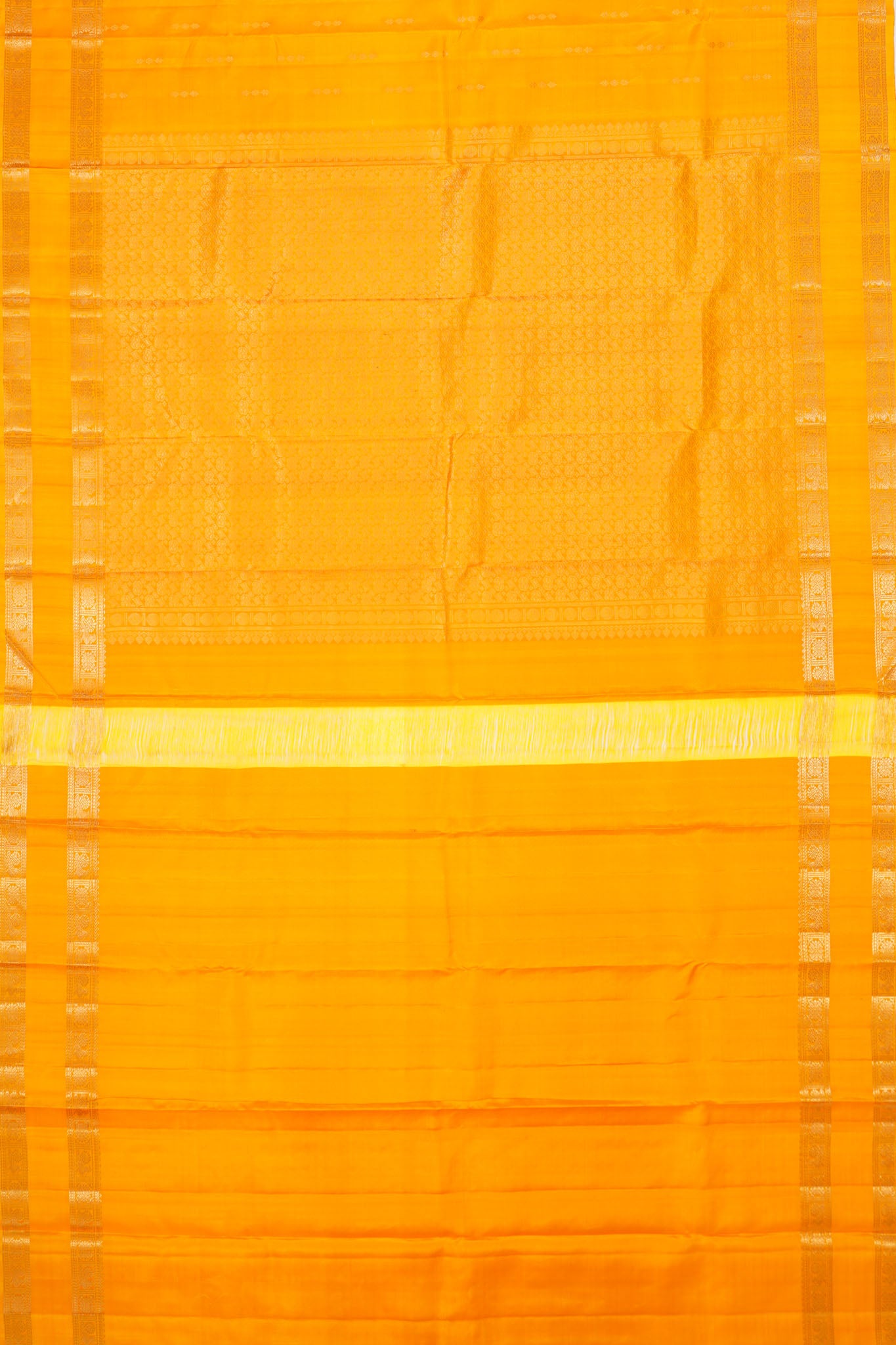 Taranga Kanchi Silk Butta Yellow Saree