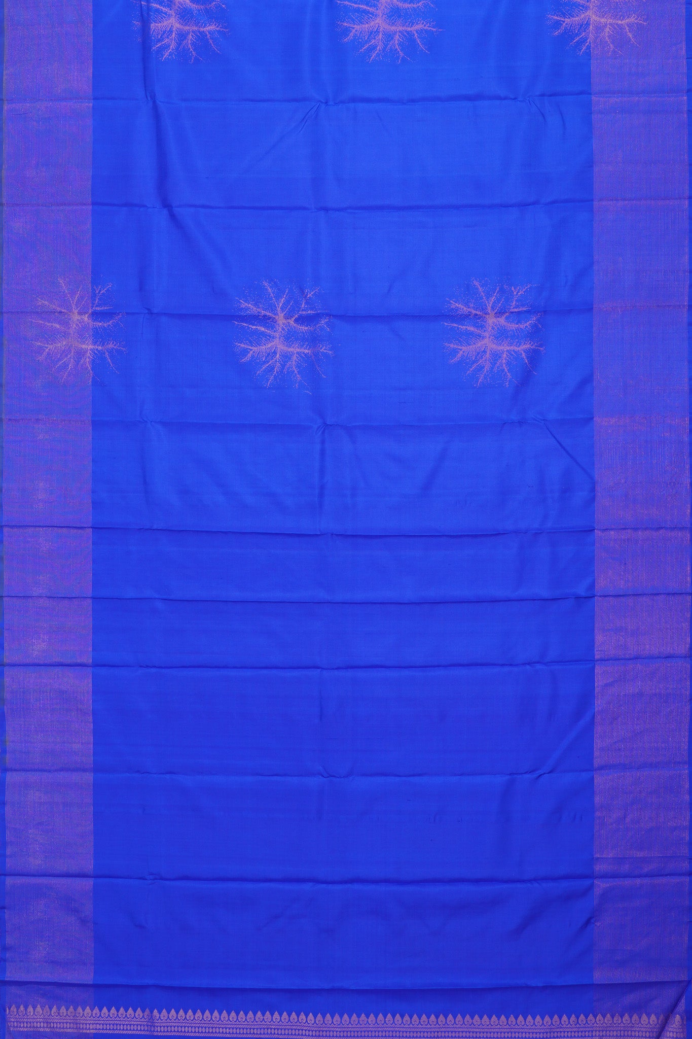 Antique Zari Kanchipuram Silk Butta Royal Blue Saree