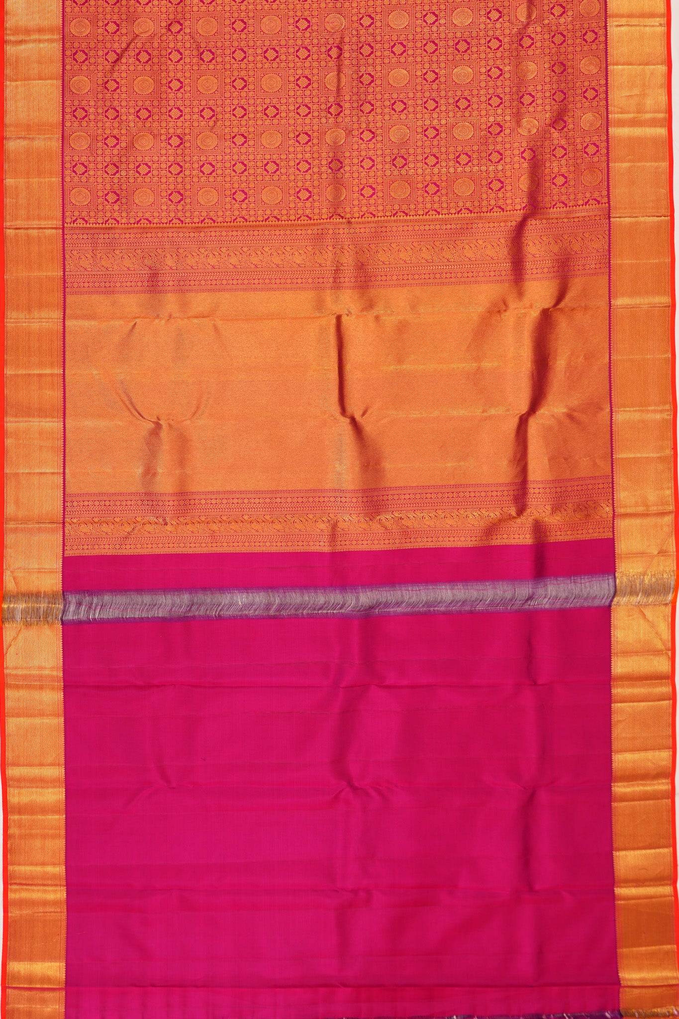 Taranga Kanchi Silk Brocade Pink Saree