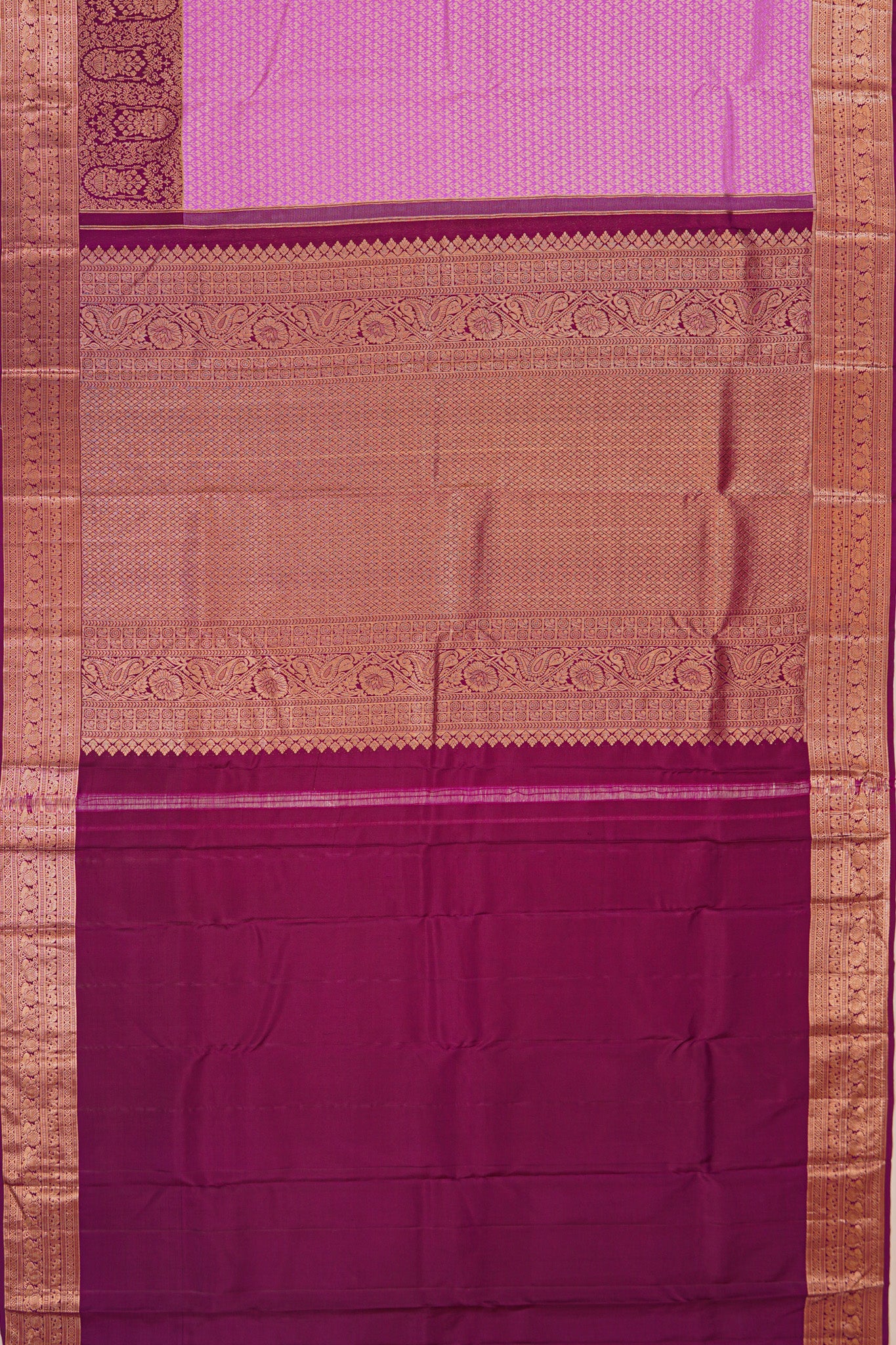 Taranga Kanchi Silk Brocade Pink Saree