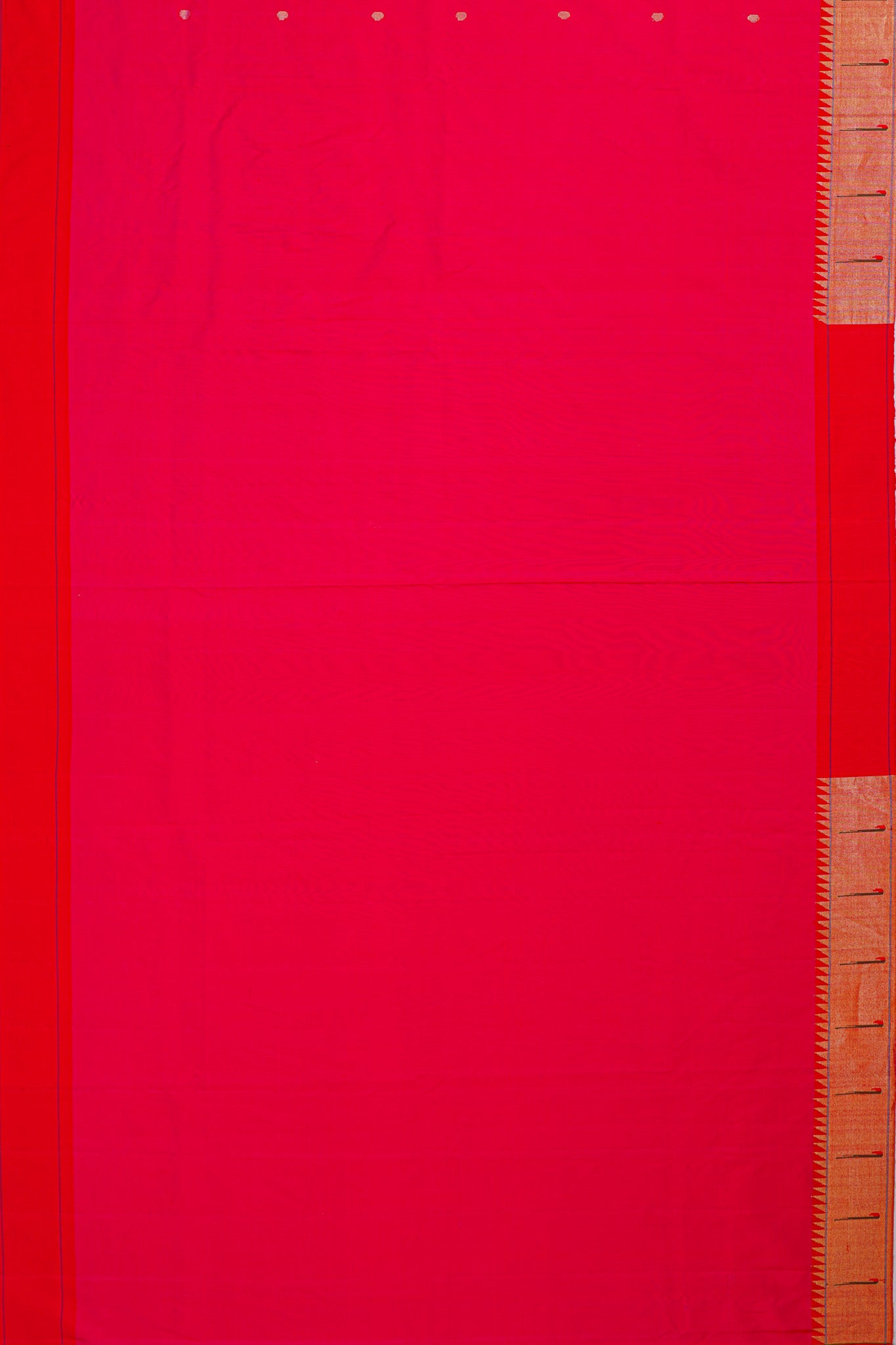 Paithani Silk Butta Pink Saree With Single Muniya Border